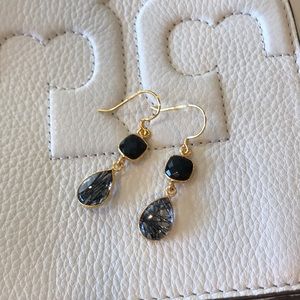 Beautiful Black and Gold Earrings